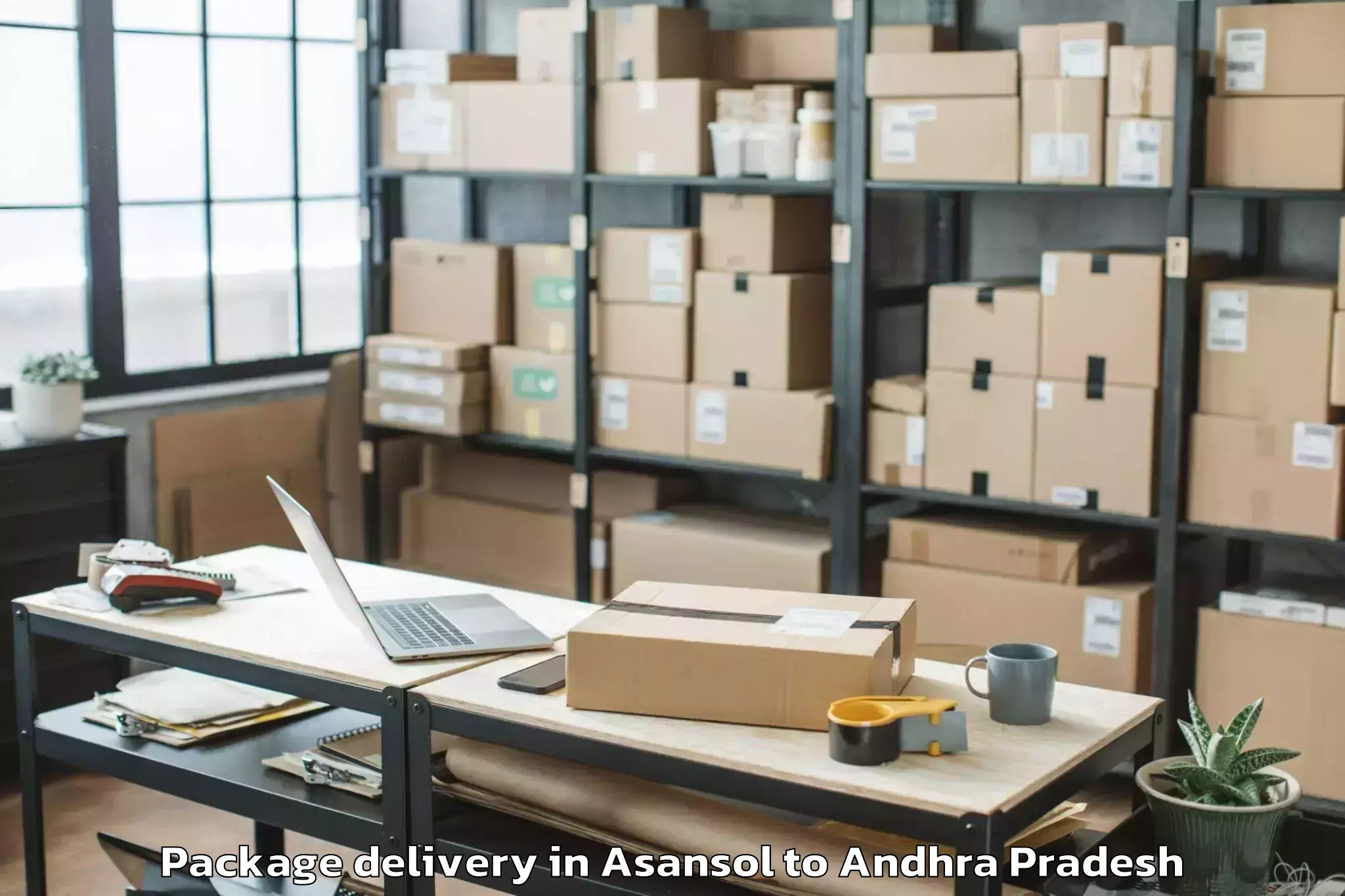 Affordable Asansol to Kakinada Port Package Delivery